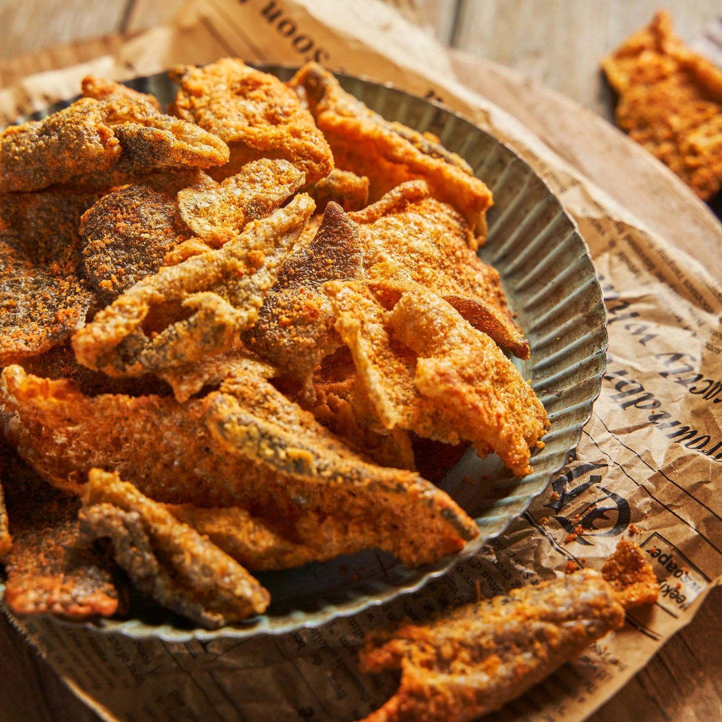 酥脆魚皮(鹹蛋黃)