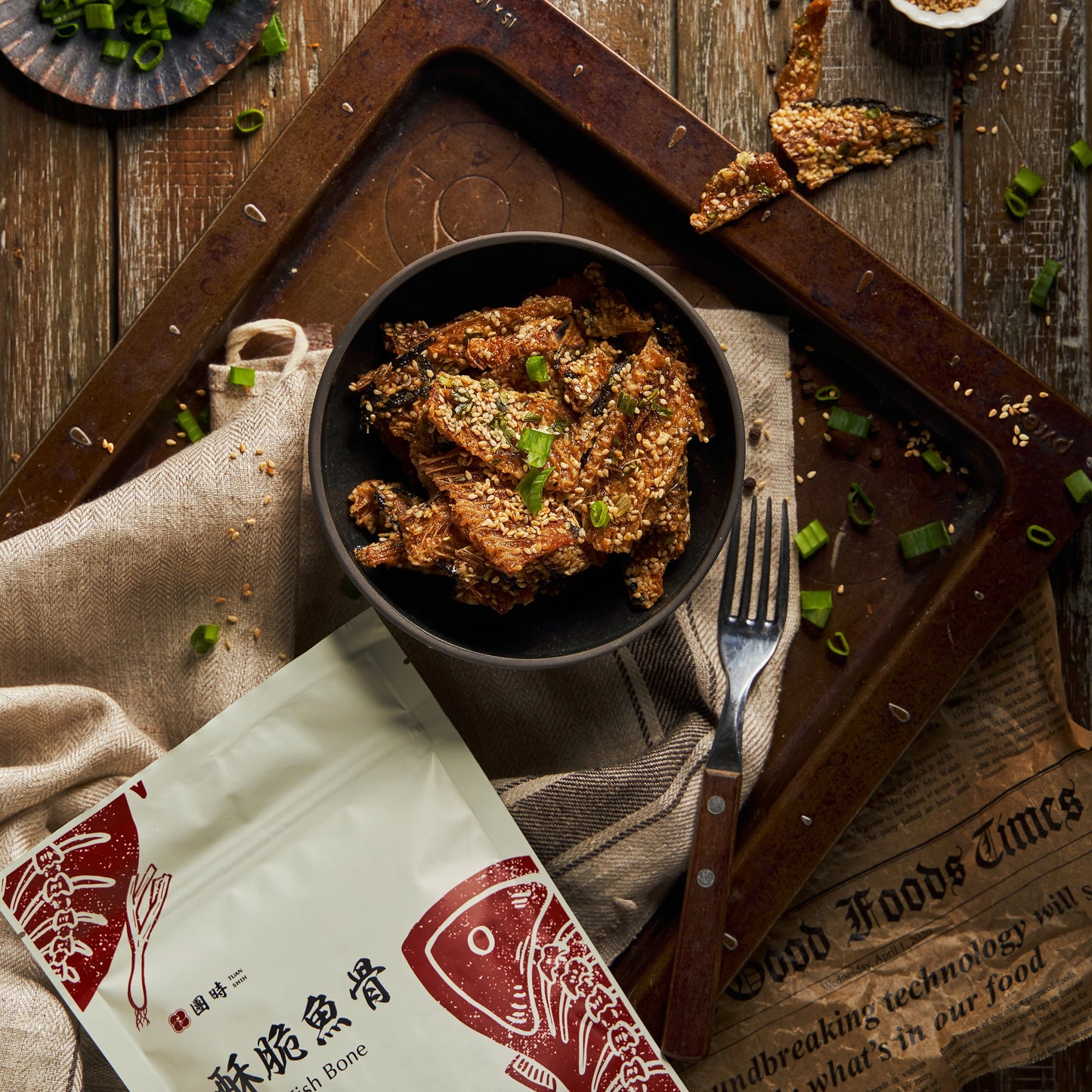 酥脆魚骨(青蔥)